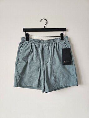 NWT LULULEMON CRBU Crater Blue Bowline Shorts 5" VersaTwill LL Men's Small